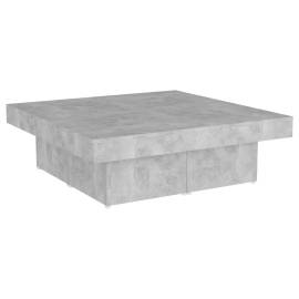 Măsuță de cafea, gri beton, 90x90x28 cm, pal, 2 image