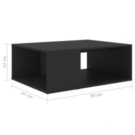 Măsuță de cafea, negru , 90x67x33 cm, pal, 6 image