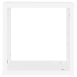 Rafturi de perete cub, 2 buc., alb, 30x15x30 cm, 8 image