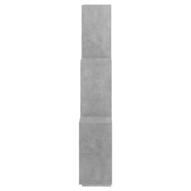 Raft de perete cub, gri beton, 78x15x93 cm, pal, 5 image