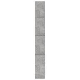 Raft de perete cub, gri beton, 90x15x119 cm, pal, 5 image