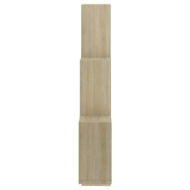 Raft de perete cub, stejar sonoma, 78x15x93 cm, pal, 5 image