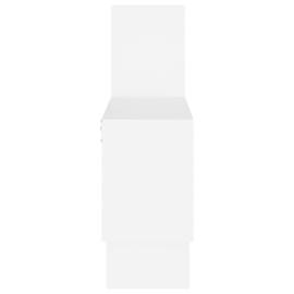 Raft de perete în formă de mașină, alb, 82x15x51cm, pal, 5 image