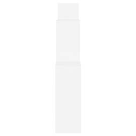 Raft de perete cub, alb, 80x15x78,5 cm pal, 5 image