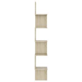 Raft de perete pentru colț, stejar sonoma, 20x20x127,5 cm, pal, 6 image