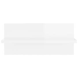 Rafturi de perete, 2 buc., alb extralucios, 40x11,5x18 cm, pal, 6 image
