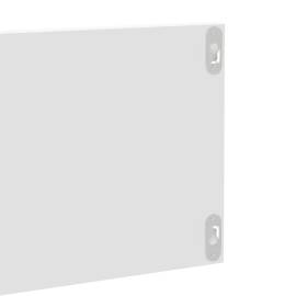 Rafturi de perete, 2 buc., alb extralucios, 80x11,5x18 cm, pal, 8 image