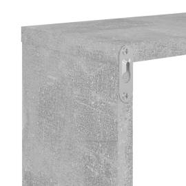 Rafturi de perete, 2 buc., gri beton, 50x15x50 cm, pal, 7 image