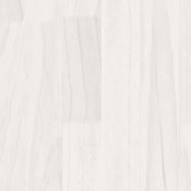 Noptieră, alb, 40x29,5x64 cm, lemn masiv de pin, 4 image