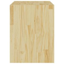 Noptiere, 2 buc., 40x30,5x40 cm, lemn masiv de pin, 7 image