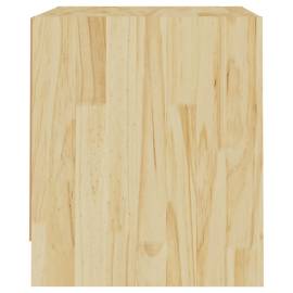 Noptiere, 2 buc, 40x30,5x35,5 cm, lemn masiv de pin, 6 image