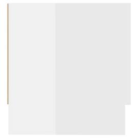 Șifonier, alb extralucios, 100x32,5x35 cm, pal, 5 image