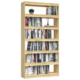 Bibliotecă/separator cameră, 100x30x200 cm, lemn masiv de pin, 4 image