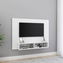 Comodă tv de perete, alb, 120x23,5x90 cm, pal
