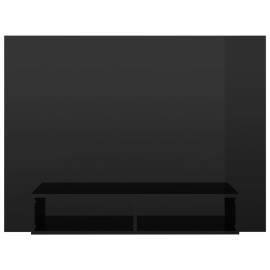 Comodă tv de perete, negru extralucios, 120x23,5x90 cm, pal, 4 image