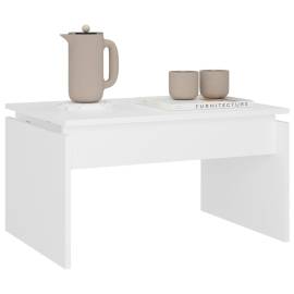 Măsuță de cafea, alb, 68x50x38 cm, pal, 4 image