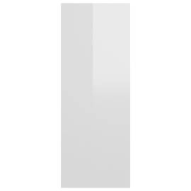 Masă consolă, alb extralucios, 105x30x80 cm, pal, 6 image