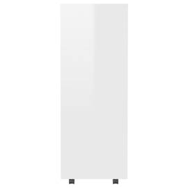 Șifonier, alb extralucios, 80x40x110 cm, pal, 6 image