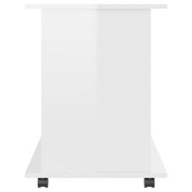 Dulap cu roți, alb extralucios, 60x45x60 cm, pal, 6 image
