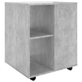 Dulap cu roți, gri beton, 60x53x72 cm, pal, 2 image