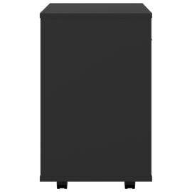 Dulap cu roți, negru, 46x36x59 cm, pal, 6 image