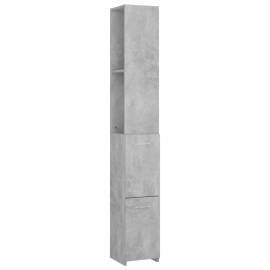 Dulap de baie, gri beton, 25x25x170 cm, pal, 2 image