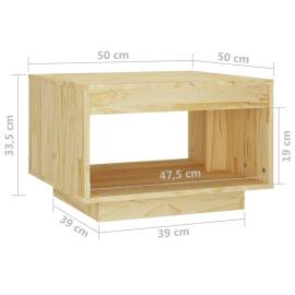 Măsuță de cafea, 50x50x33,5 cm, lemn masiv de pin, 7 image