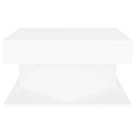 Măsuță de cafea, alb, 57x57x30 cm, pal, 4 image