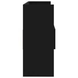 Servantă, negru, 105x30x70 cm, pal, 7 image