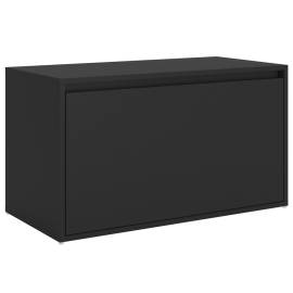 Bancă de hol, negru, 80x40x45 cm, pal, 2 image