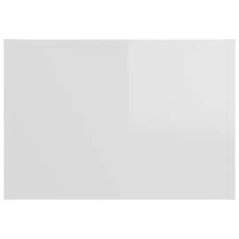 Măsuță de cafea, alb extralucios, 50x50x35 cm, pal, 6 image