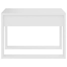 Masă laterală, alb, 50x50x35 cm, pal, 6 image