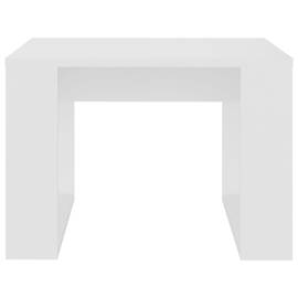 Masă laterală, alb, 50x50x35 cm, pal, 5 image