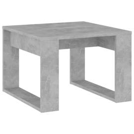 Masă laterală, gri beton, 50x50x35 cm, pal, 2 image