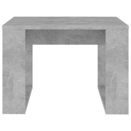 Masă laterală, gri beton, 50x50x35 cm, pal, 5 image