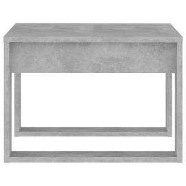 Masă laterală, gri beton, 50x50x35 cm, pal, 6 image
