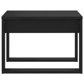 Masă laterală, negru, 50x50x35 cm, pal, 6 image