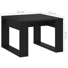 Masă laterală, negru, 50x50x35 cm, pal, 7 image