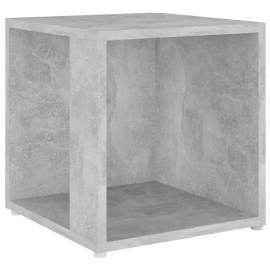 Masă laterală, gri beton, 33x33x34,5 cm, pal, 2 image