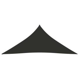 Parasolar, antracit, 4x4x4 m, țesătură oxford, triunghiular, 3 image