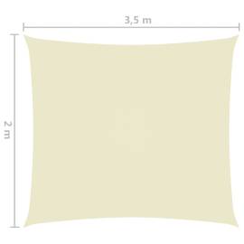 Parasolar, crem, 2x3,5 m, țesătură oxford, dreptunghiular, 6 image
