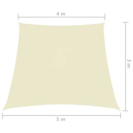 Parasolar, crem, 4/5x3 m, țesătură oxford, trapez, 6 image