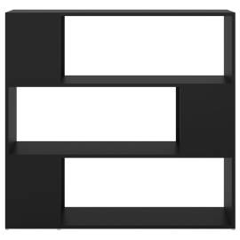 Bibliotecă/separator cameră, negru, 100x24x94 cm, 5 image