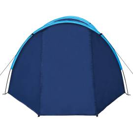 Cort camping 4 persoane, bleumarin/albastru deschis, 5 image