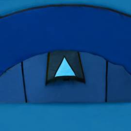 Cort camping 4 persoane, bleumarin/albastru deschis, 2 image