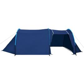 Cort camping 4 persoane, bleumarin/albastru deschis, 4 image