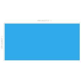 Folie dreptunghiulară pentru piscină din pe, 450 x 220, albastru, 3 image
