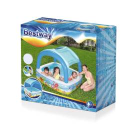Bestway piscină de joacă & baldachin, albastru, 140x140x114 cm, 52192, 11 image