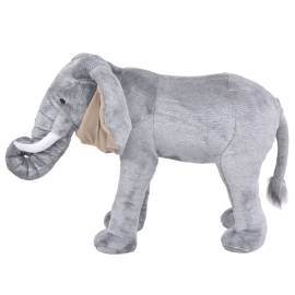 Elefant de jucărie din pluș, gri xxl, 2 image