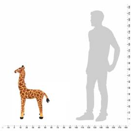Jucărie de pluș girafă xxl maro și galben, 4 image